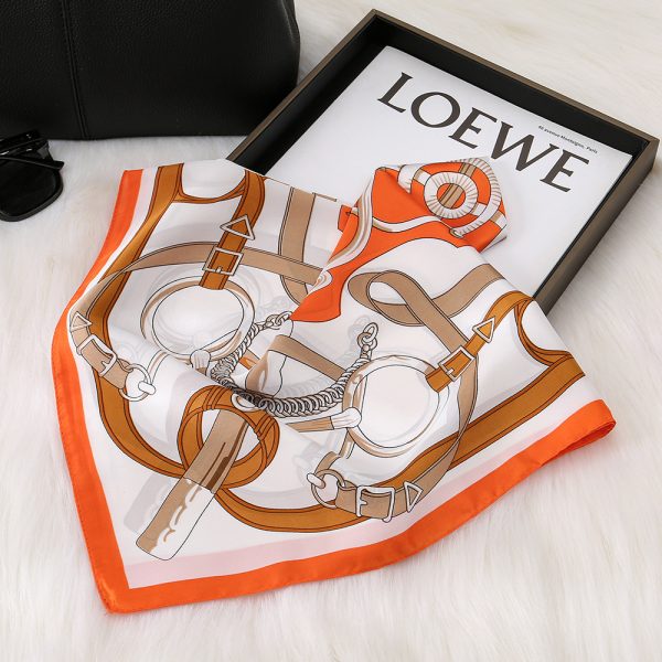 70cm Thin Summer China Silk Scarf - Versatile Minimalist Accessory - Image 4