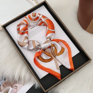 70cm Thin Summer China Silk Scarf - Versatile Minimalist Accessory