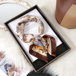 Korean Style crushed flower 70cm silk scarf sale - New  Versatile Trendy