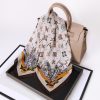 Korean Style crushed flower 70cm silk scarf sale - New Versatile Trendy - 画像 (3)