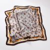 Korean Style crushed flower 70cm silk scarf sale - New Versatile Trendy - 画像 (2)