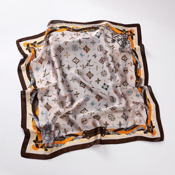 Korean Style crushed flower 70cm silk scarf sale - New  Versatile Trendy - Image 2