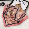 French Floral 70cm Silk Scarf - A summer lightweight piece with a hand-rolled edge — изображение 3