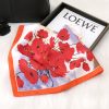 Japanese Spring Floral Silk Scarf - Minimalist luxury Casual Neck Wrap for Vacay — изображение 3