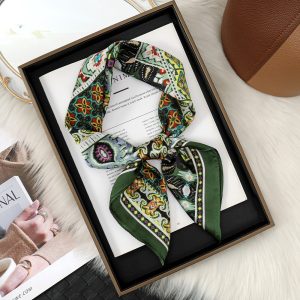 Ethnic Style Women's Silk Scarf - Soft Lightweight Sunscreen Multi-Use Accessory