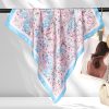 Japanese Kawaii Silk Scarf - Festive Gift, 70cm Versatile Square for Women – Bild 4