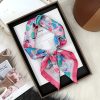 Japanese Kawaii 70cm Silk Scarf - Daily Youthful, Versatile Square Neck Wrap for Teens