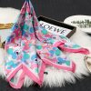 Japanese Kawaii 70cm Silk Scarf - Daily Youthful, Versatile Square Neck Wrap for Teens - Kuva 2