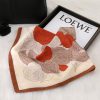 ⁦New Versatile Floral Women's Square Silk Scarf - 70cm Premium Stylish Fresh Neck Wrap⁩ - الصورة ⁦3⁩