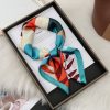 New Trendy Floral 70cm Silk Scarf - Premium Colorful Print Accessory for Women